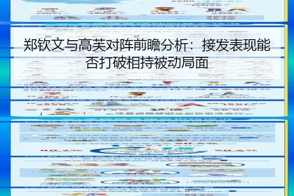 郑钦文与高芙对阵前瞻分析：接发表现能否打破相持被动局面